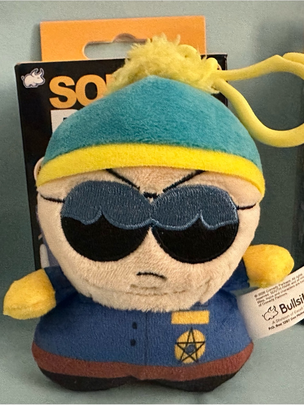 South Park Cartman Police Officer Plush Clip-On Toy⁠